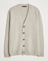 Oscar Jacobson Eduardo Wool Cardigan Beige