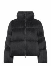 Dinara Crinkle Puffer Vuorillinen Takki Topattu Takki Black French Connection