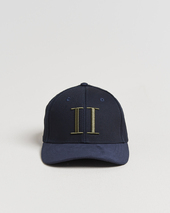 Les Deux Baseball Cap Suede Ii Dark Navy Blue