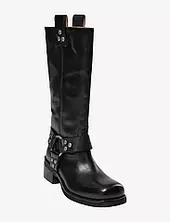 Tinasw Boot Korkeavartiset Saapikkaat Black Sofie Schnoor