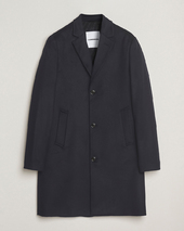 J.lindeberg August Wool/cashmere Melton Coat Navy