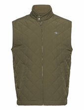 Quilted Windcheater Vest Liivi Khaki Green Gant