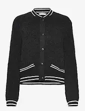 Knitted Bomber Jacket Bombertakki Black Mango