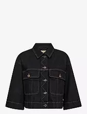Mmpenn Deluxe Jacket Farkkutakki Denimtakki Black Mos Mosh