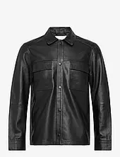Wilden Lamb Leather Overshirt Nahkatakki Black J. Lindeberg