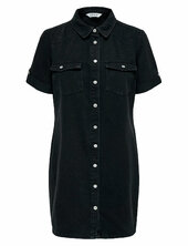 Onllisa S/s Dnm Dress Gua Noos Polvipituinen Mekko Black Only
