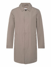 Mac Coat With Detachable Collar Ohut Pitkä Takki Grey Lindbergh