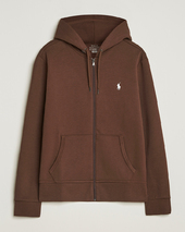 Polo Ralph Lauren Double Knitted Full-zip Hoodie Branch Brown