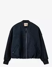 Mmdumont Wool Jacket Bombertakki Navy Mos Mosh