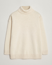 Gloverall Submariner Chunky Wool Rollneck Ecru