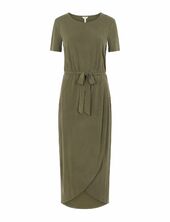 Objannie Nadia S/s Dress Polvipituinen Mekko Khaki Green Object