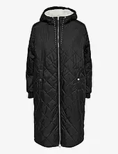 Onlnewsandy Quilt Coat Cc Otw Topattu Pitkä Takki Black Only
