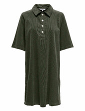 Onlgry-nessa S/s Cord Dress Pnt Polvipituinen Mekko Khaki Green Only