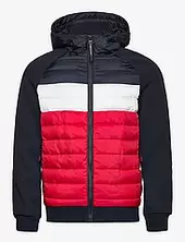 Hooded Storm Hybrid Padded Jkt Vuorillinen Takki Topattu Takki Navy Superdry