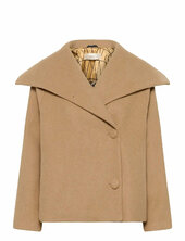 Perryiw Short Coat R Villakangastakki Beige Inwear