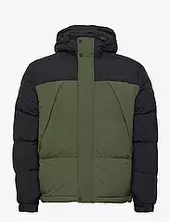 Durable Water Repellent Puffer Jacket Black/black Forest Green Vuorillinen Takki Topattu Takki Khaki Green Timberland