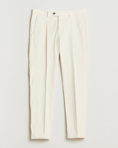 Tiger Of Sweden Tenuta Pleated Corduroy Trousers Light Ivory