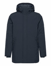 Climate Shell Jacket - Grs/vegan Parka Takki Navy Knowledge Cotton Apparel