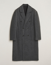 J.lindeberg Willy Bonded Wool Coat Dark Grey Melange