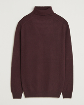 Oscar Jacobson Salim Wool/cashmere Rollneck Burgundy