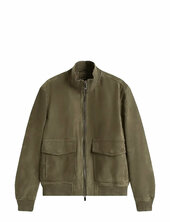 Dc Leather Jacket Nahkatakki Khaki Green Tommy Hilfiger