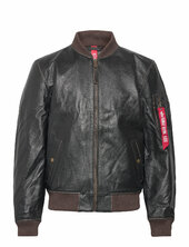 Ma-1 Leather Lf Nahkatakki Brown Alpha Industries