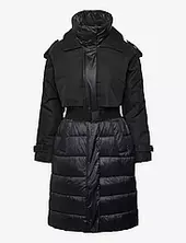 Padded Estocolmo Topattu Pitkä Takki Black Desigual