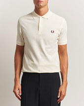 Fred Perry Plain Polo Shirt Ecru