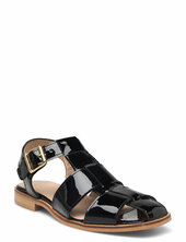 Sandals - Flat Matalapohjaiset Sandaalit Black Angulus