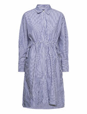 Rhodes Pop Strp Shirt Drss Polvipituinen Mekko Blue French Connection