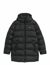 Active Cloud Mid Length Jkt Vuorillinen Takki Topattu Takki Black Gant