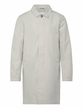 Mac Coat With Detachable Collar Ohut Pitkä Takki Grey Lindbergh