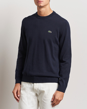 Lacoste Cotton Knitted Sweater Navy Blue