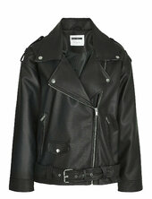 Nmpaulina Over Biker Jacket Noos Nahkatakki Black Noisy May