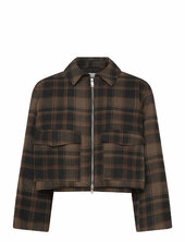 Zip Jacket Villakangastakki Brown Monki