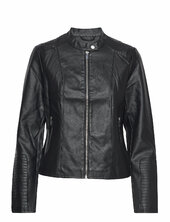 Viblue Coated Jacket - Noos Nahkatakki Black Vila
