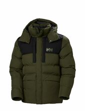 Explorer Puffy Jacket Vuorillinen Takki Topattu Takki Khaki Green Helly Hansen