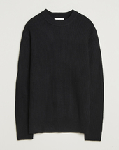 Les Deux Eddie Wool Rib Crewneck Black