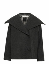Perryiw Short Coat R Villakangastakki Grey Inwear