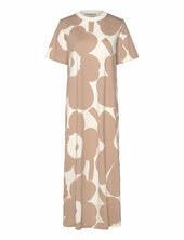 Pahlo Unikko Polvipituinen Mekko Beige Marimekko