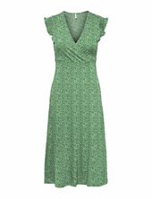 Onlmay Life S/l Wrap Midi Dress Jrs Polvipituinen Mekko Green Only