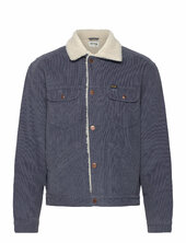 124mj Sherpa Farkkutakki Denimtakki Blue Wrangler