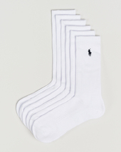 Polo Ralph Lauren 6-pack Cotton Crew Socks White