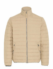 Bhedmar Puffer With Stand Collar Vuorillinen Takki Topattu Takki Beige Blend