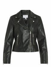 Vifeli Leather Jacket - Noos Nahkatakki Black Vila