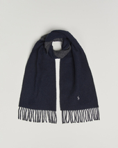 Polo Ralph Lauren Reversible Wool Scarf Navy/charcoal