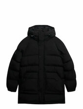Xpd Longline Baffle Parka Parka Takki Black Superdry