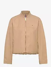 Cotton Nylon Reg Bomber Bombertakki Beige Tommy Hilfiger