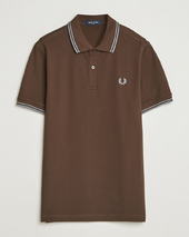 Fred Perry Twin Tipped Fred Perry Shirt Burnt Tobacco