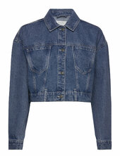 Nmronja L/s Crop Dnm Jacket Vi433mb Noos Farkkutakki Denimtakki Blue Noisy May